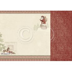PD30001 Papier dwustronny 30,5x30,5cm  - A Christmas to Remember-Santa has come
