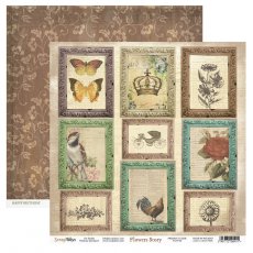 FLST-06 FLOWERS STORY -Scrap Boys papier dwustronny  30,5x30,5cm