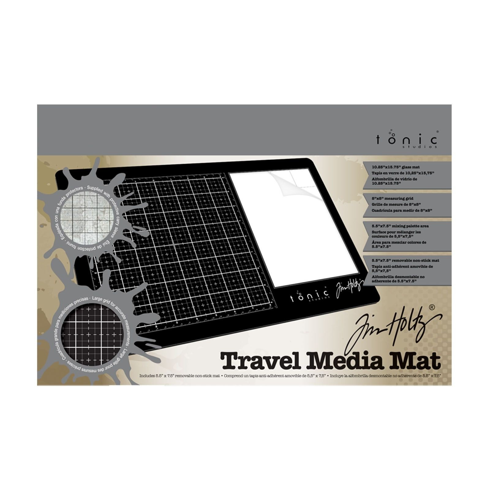 2633E Szklana Mata do cięcia 40cmx26cm- Travel - Tim Holtz