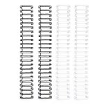 WR660502 Grzbiety do bindowania - WRMK - białe i czarne, 2,5 cm, 4 szt.