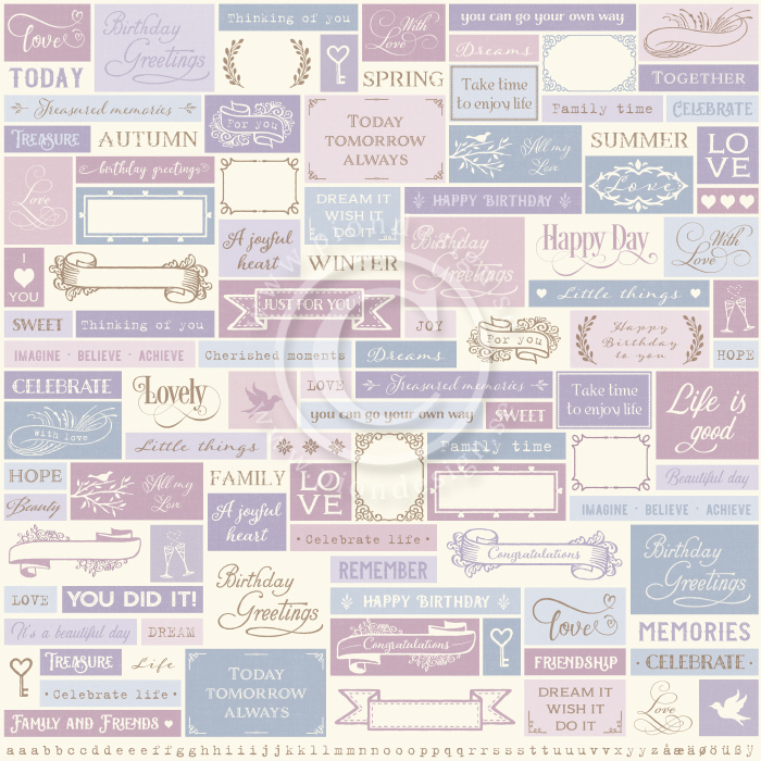 PD26011 Papier dwustronny 30,5x30,5cm-New Beginnings-Little things