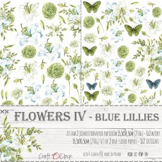 CC-KW-04 KWIATKI - IV - ZESTAW DODATKÓW DO WYCIĘCIA - NIEBIESKIE LILIE