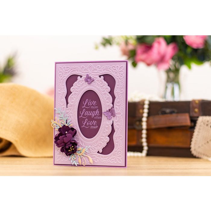 S-VL-LINEN Zestaw papierów A4 Vintage Lace - Luxury Linen Card