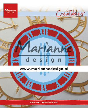 LR0636 Wykrojnik Marianne Design - CreaTables - Clock - zegar