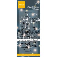 TC0878 Stempel akrylowy Tiny's border - Candles - świeczki