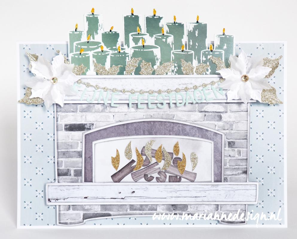 TC0878 Stempel akrylowy Tiny's border - Candles - świeczki