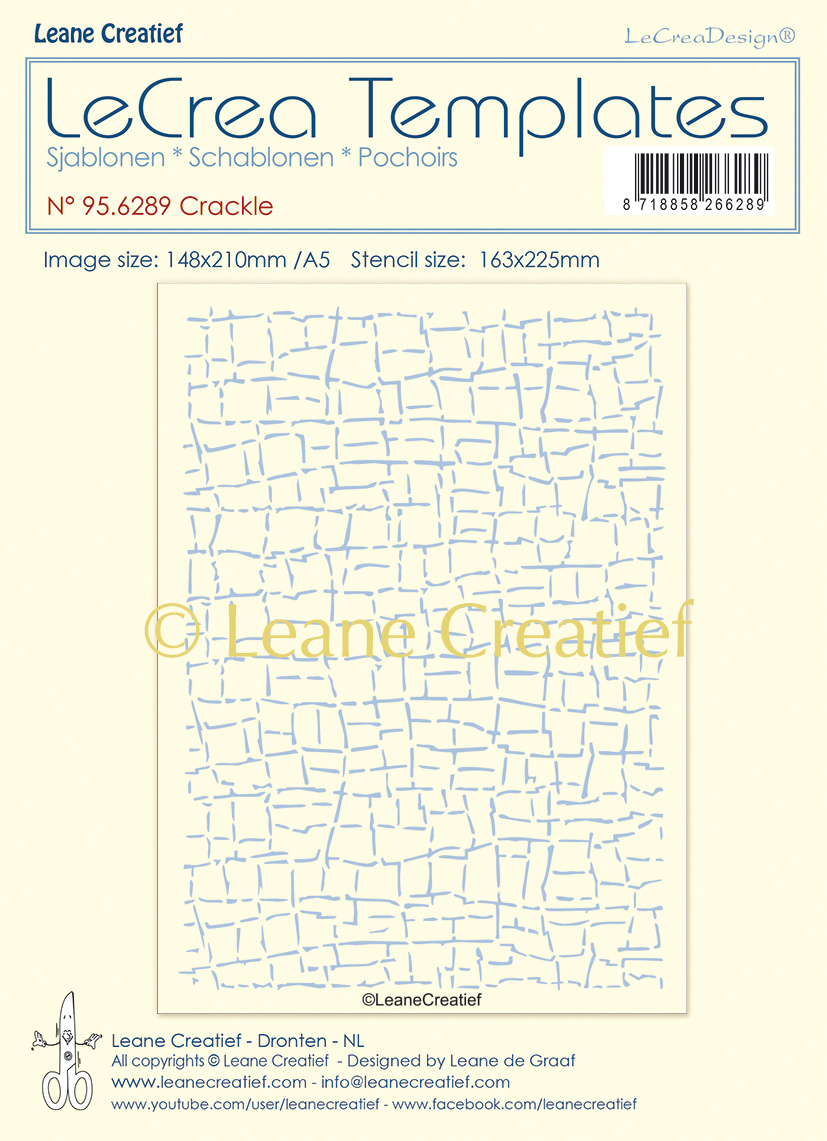 95.6289 Maska - Leane Creatief - Stencil Crackle - krakelura