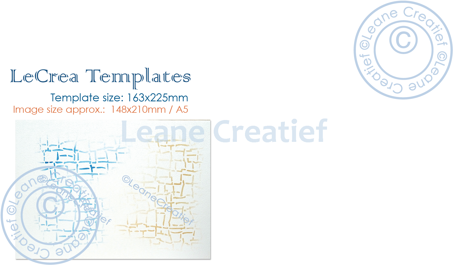 95.6289 Maska - Leane Creatief - Stencil Crackle - krakelura