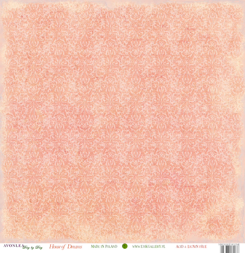 UHK-AV-DBD-S03 AVONLEA-SPRING-HOUSE OF DREAMS-PAPIER DWUSTRONNY 30,5 x 30,5 cm