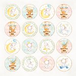 CP-BA08 Papier jednostronny-elementy-Craft&You Design 30,5x30,5 Baby Adventure