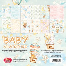 CPS-BA30 Zestaw papierów 30,5x30,5cm-Craft&You Design-Baby Adventure