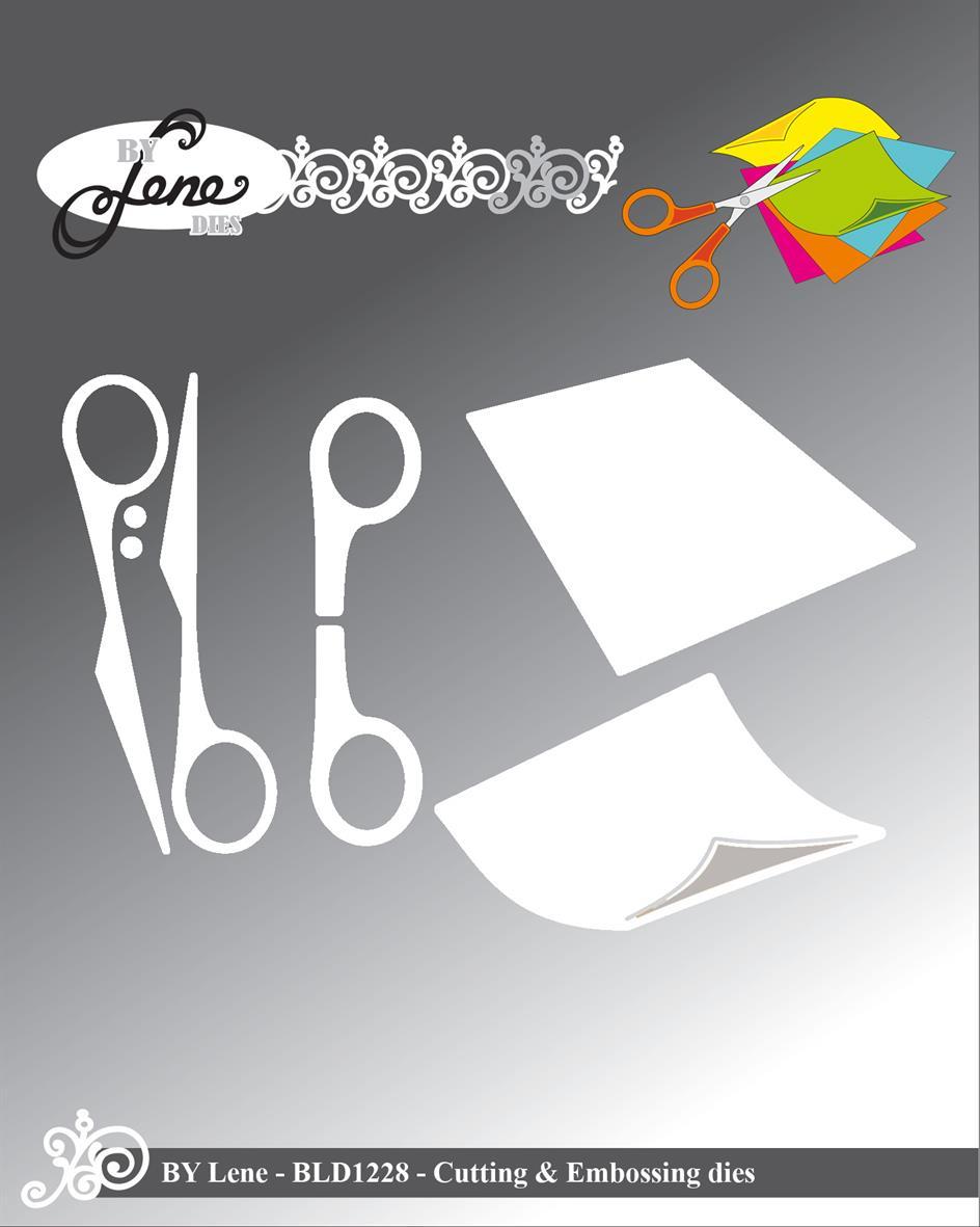 BLD1228 Wykrojnik By Lene - nożyczki i papier