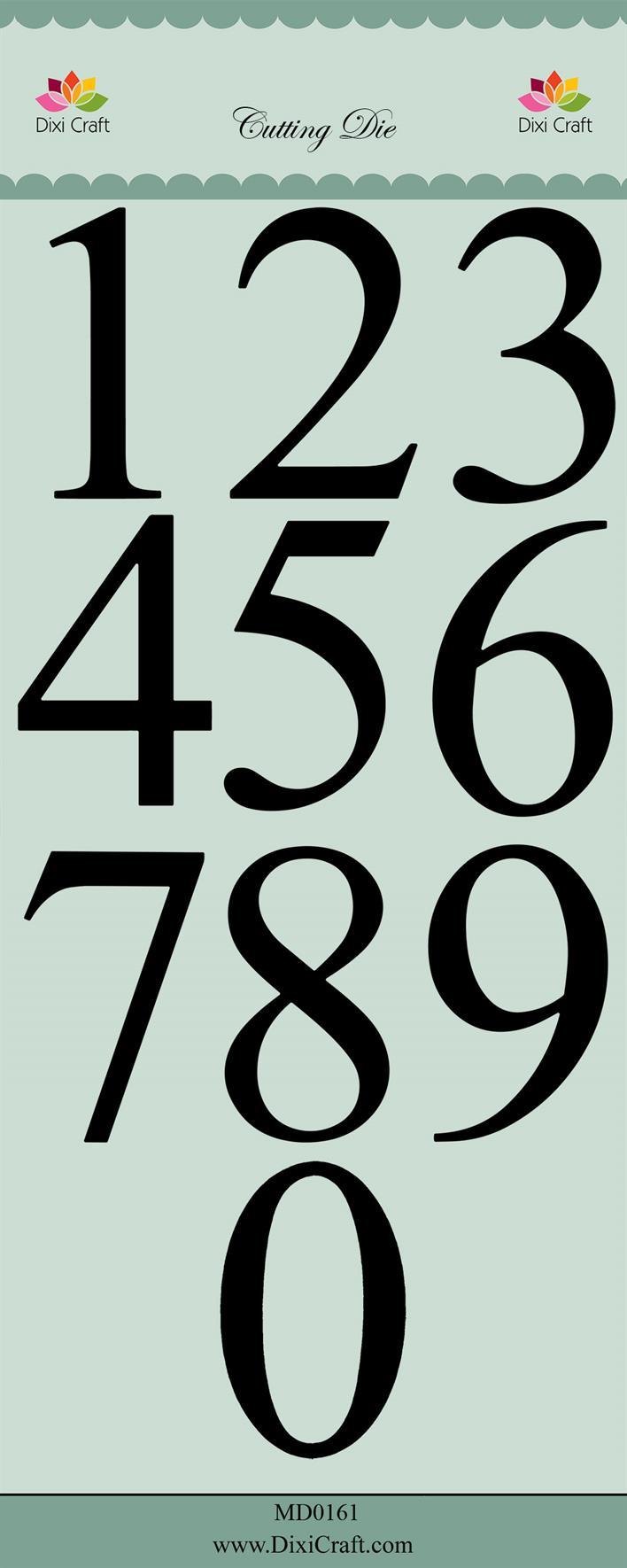 MD0161 Wykrojnik DixiCraft - cyfry XXL