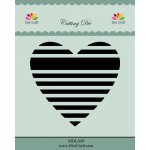 MDL049 Wykrojnik Dixi Craft-serce w paski