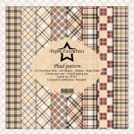 PF112 Zestaw papierów jednostronnych-15x15cm-Paper Favourites-Plaid pattern