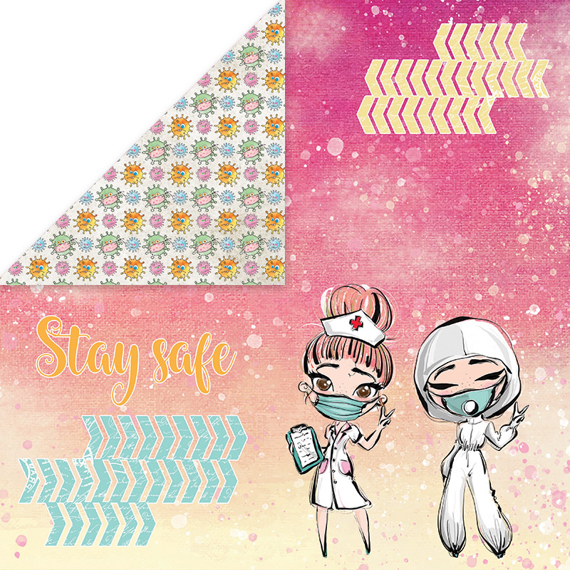 CP-SAH02 Papier dwustronny Craft&You Design 30,5x30,5 Stay at Home 02