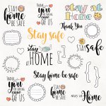 CP-SAH07 Papier jednostronny-elementy-Craft&You Design 30,5x30,5 Stay at Home 07