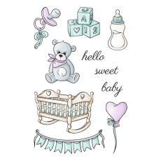 HS0202 Zestaw stempli dziecięce- Sweet baby - Arrival