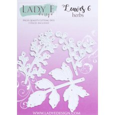 LE-LV006 Wykrojnik -Leaves 006 - listki ziół 006 -Lady E Design