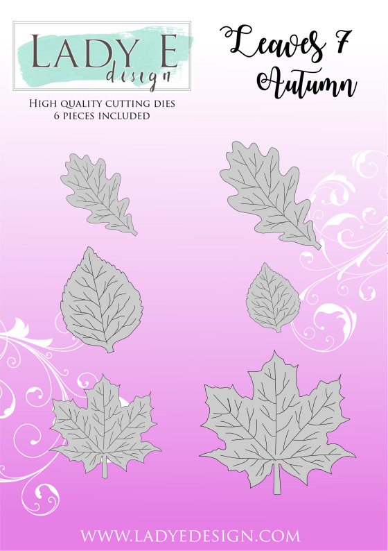 LE-LV007 Wykrojnik -Leaves 007 - listki jesienne 007 -Lady E Design