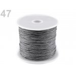 310030-47 Bawełniany sznurek woskowany gr. 1mm - szary