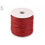 310030-5 Bawełniany sznurek woskowany gr. 1mm - czerwona truskawka