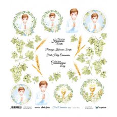 FCB-01 First Communion Boy - Arkusz Do Wycinania - ScrapAndMe
