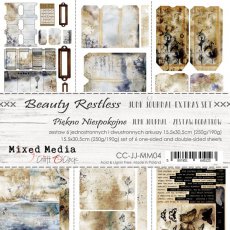 CC-JJ-MM04 BEAUTY RESTLESS - JUNK JOURNAL SET - ZESTAW DODATKÓW
