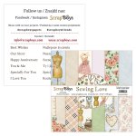 SELO-09 Bloczek papierów 15,2x15,2 cm Scrap Boys-SEWING LOVE