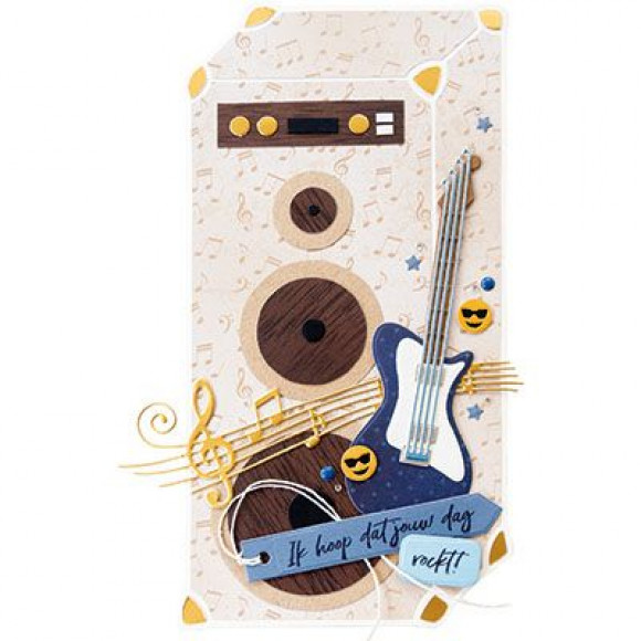 LR0657 Wykrojnik Marianne Design - CreaTables - Guitar by Marleen - gitara