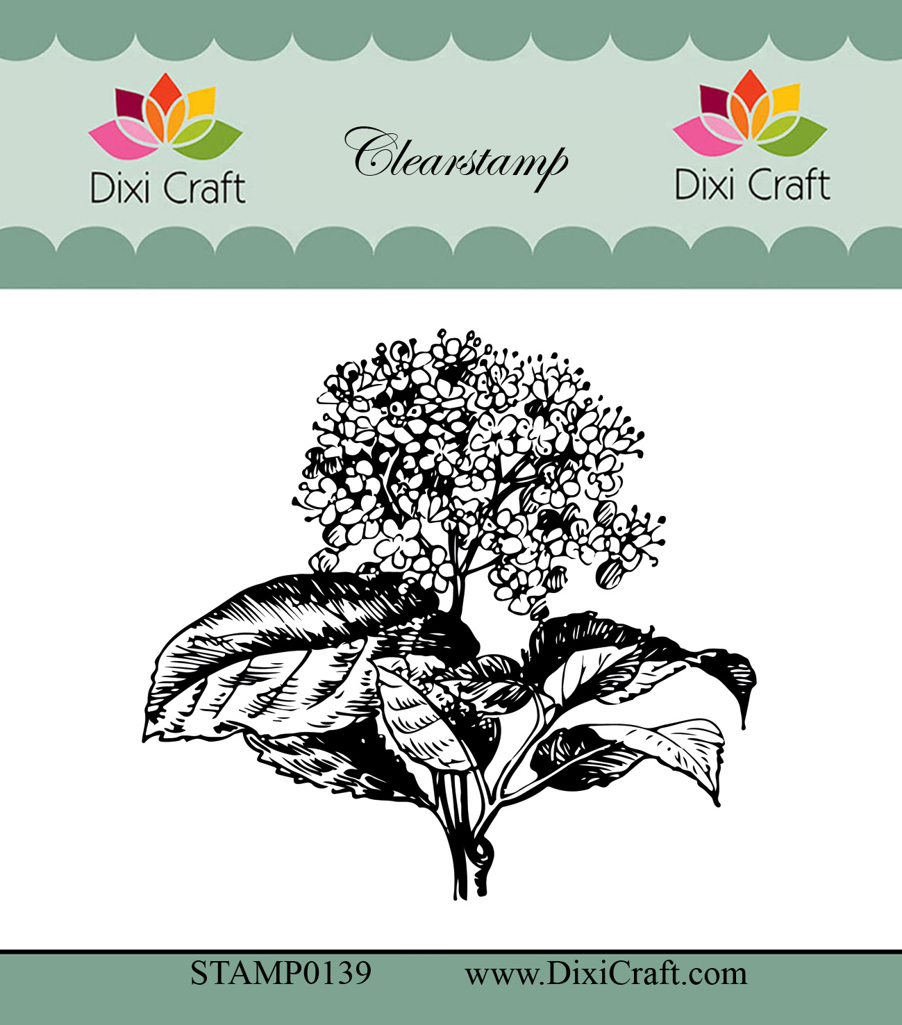 STAMP0139 Stemple Dixi Craft - Botanical Collection-hortensja