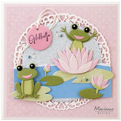 CR1515 Wykrojnik Marianne Design - CrafTables - water lilies by Marleen-lilie wodne