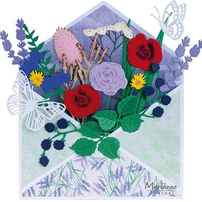 CR1516 Wykrojnik Marianne Design - CrafTables - wild flowers-kwiaty polne