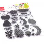 CS1064 Stemple akrylowe- colorfull silhouettes fruit - owoce