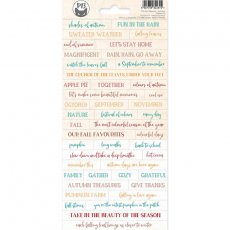 P13-AUT-11 ARKUSZ NAKLEJEK THE FOUR SEASONS - AUTUMN 01, 10,5 X 23CM