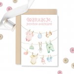 P13-BAB-35  KARTA Z KOPERTĄ Baby Joy 03 , A6 PL