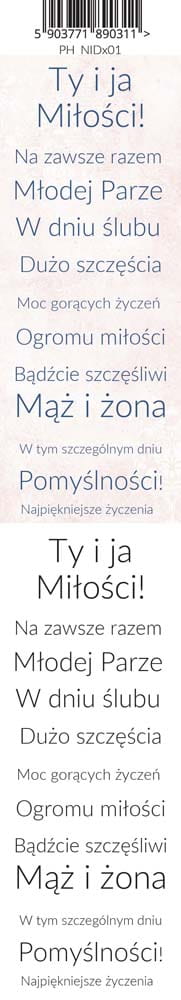 PH-NiD01p Pasek NOCE I DNIE 01-Pasek z obrazkami do samodzielnego wycięcia