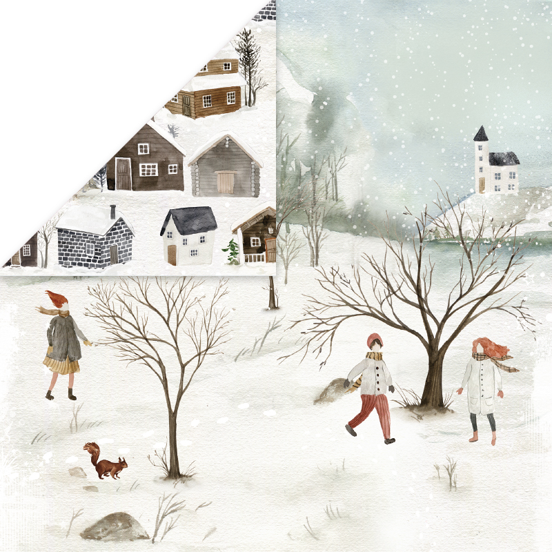 CP-WH02 Papier dwustronny Craft&You Design 30,5x30,5 WINTER HOLIDAY 02