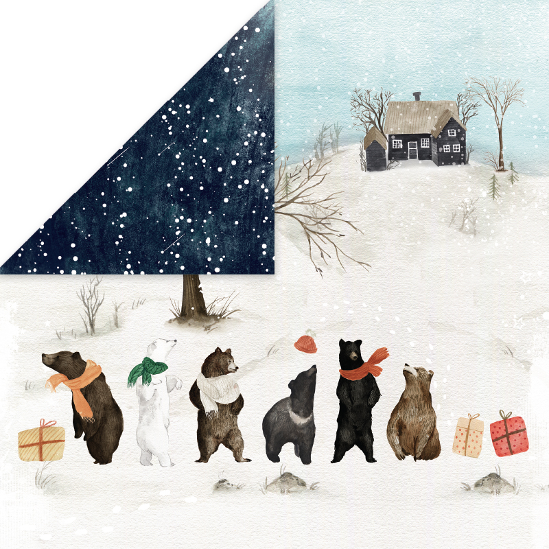 CP-WH03 Papier dwustronny Craft&You Design 30,5x30,5 WINTER HOLIDAY 03