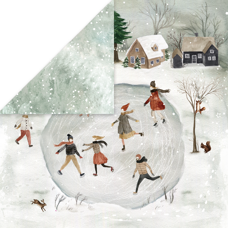 CP-WH04 Papier dwustronny Craft&You Design 30,5x30,5 WINTER HOLIDAY 04