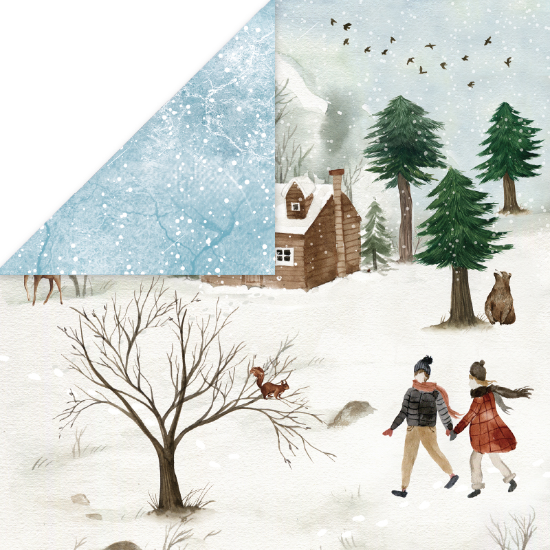 CP-WH05 Papier dwustronny Craft&You Design 30,5x30,5 WINTER HOLIDAY 05