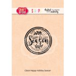 CS001 Stempel akrylowy-   Happy Holiday Season