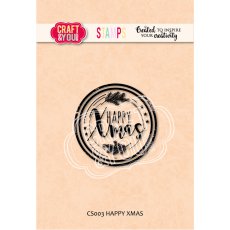 CS003 Stempel akrylowy-  HAPPY XMAS