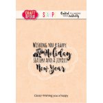 CS007 Stempel akrylowy  Wishing you a happy