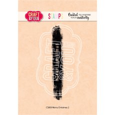CS009 Stempel akrylowy Merry Christmas 2