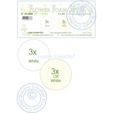 25.6883 Pianka do wykonywania kwiatków A4-zestaw 11 - White-biały