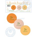 25.6906 Pianka do wykonywania kwiatków A4-zestaw 13 - Salmon-Orange -łosoś-pomarańcz