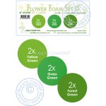 25.6920 Pianka do wykonywania kwiatków A4-zestaw 15-Green - zielony