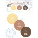 25.6999 Pianka do wykonywania kwiatków A4-zestaw 22 Brown-Beige - brązowo-beżowy