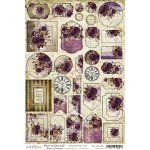 CC-CB-36 PLUM IN CHOCOLATE-CARDBOARD DIE CUTS